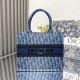 DIOR Large Book Tote Blue M1286