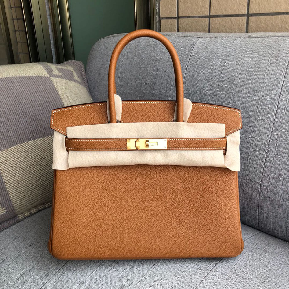 Hermès Gold Epsom Birkin 30 Sellier Gold Hardware