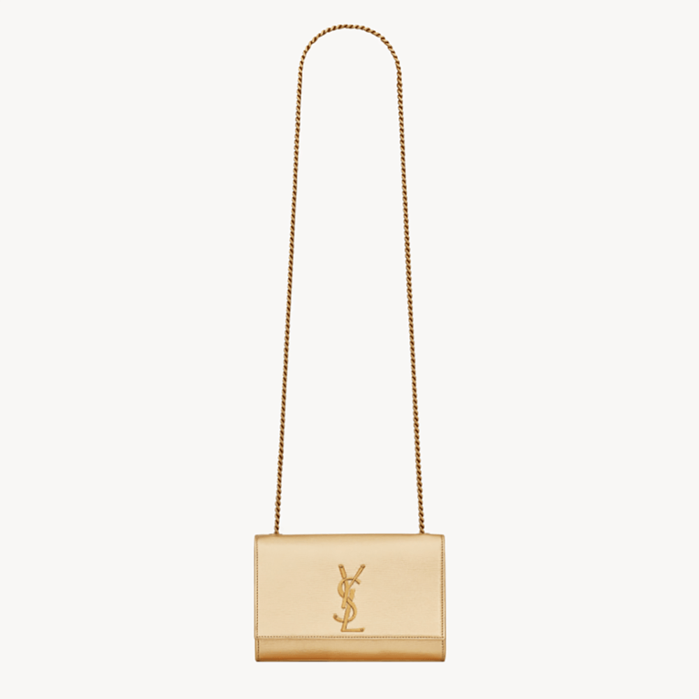 YSL KATE SMALL IN METALLIC LEATHER